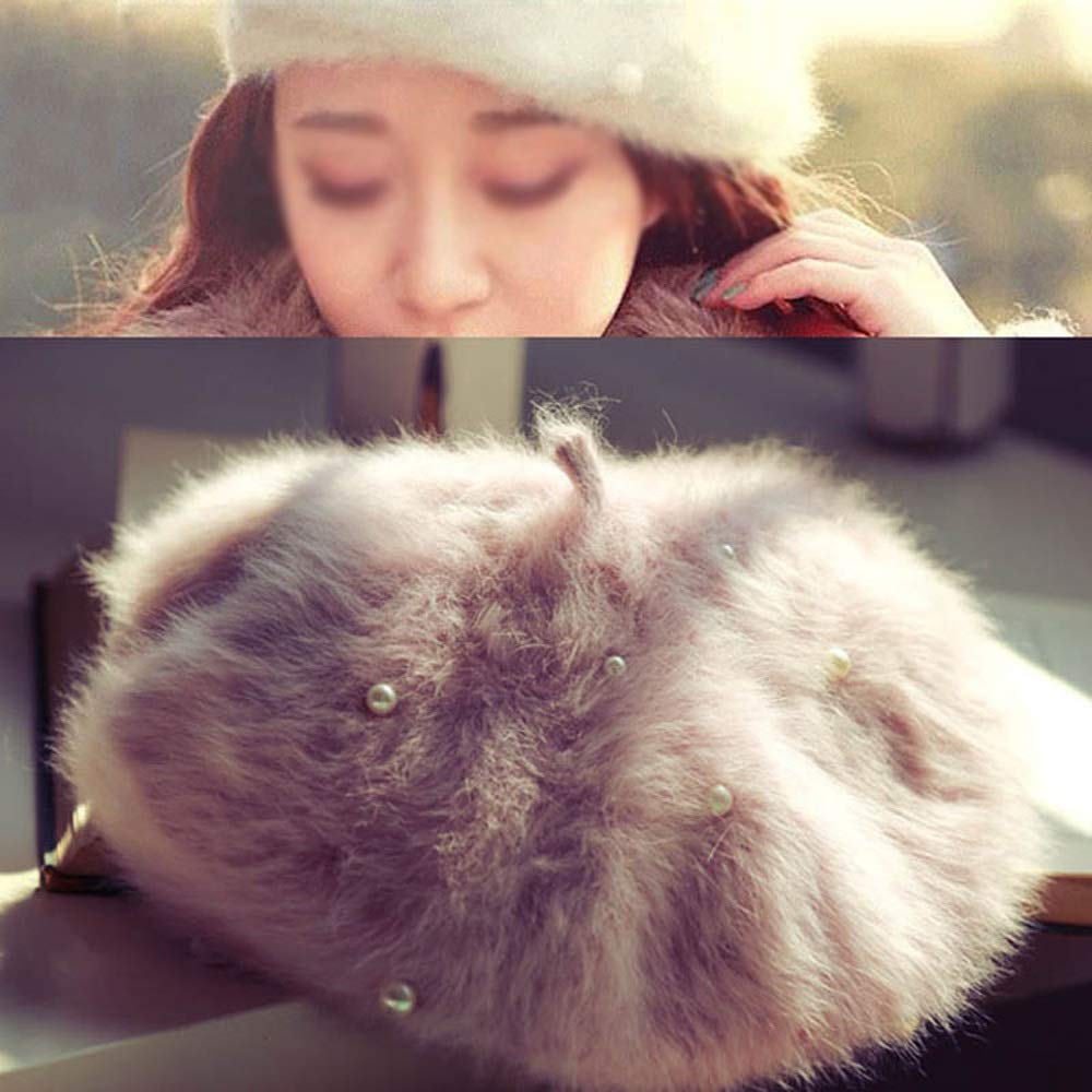 Amazon.com: Sisdffaaa Girls Beret Pearl Fashion Sweet  display picture 1