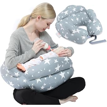 Chilling Home Nursing Pillow XXL with Cotton Cover and Adjustable Strap Pregnancy pillow side sleeper pillow ergonomic pillow pregnancy nursing pillow baby removable cover