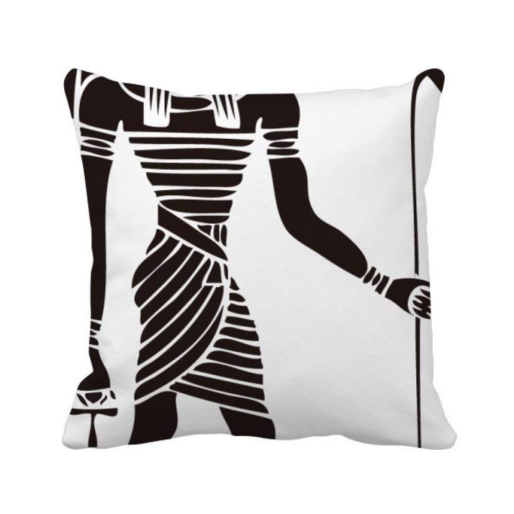 Housse de coussin Égypte antique Anubis pour rajeunir un canapé fatigué