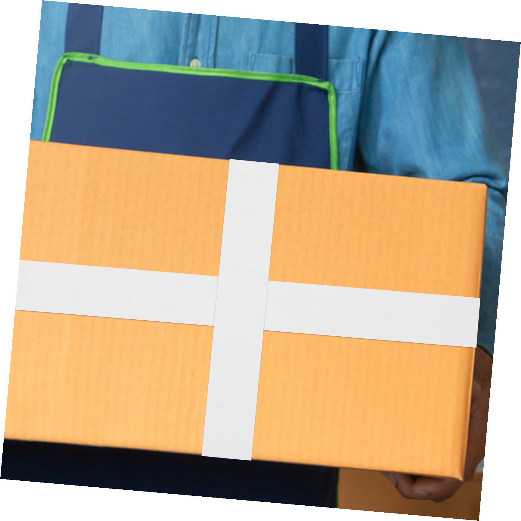 2rotoli Nastro Per Resistente Bianco Nastro Spedizione Per Scatole Postale