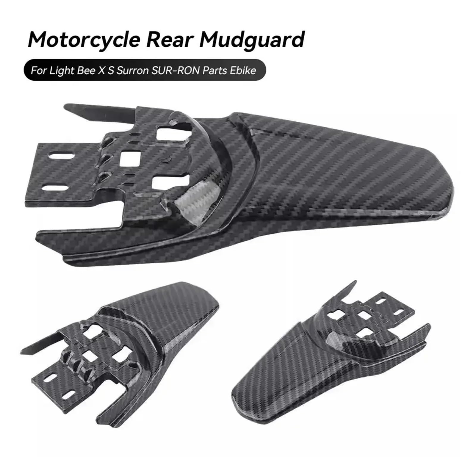 Parafanghi posteriori motociclette per Light Bee XS Surron Protezione ABS durevole Moto Dirt Bikes parafango moto Accessori Guardia del parafango