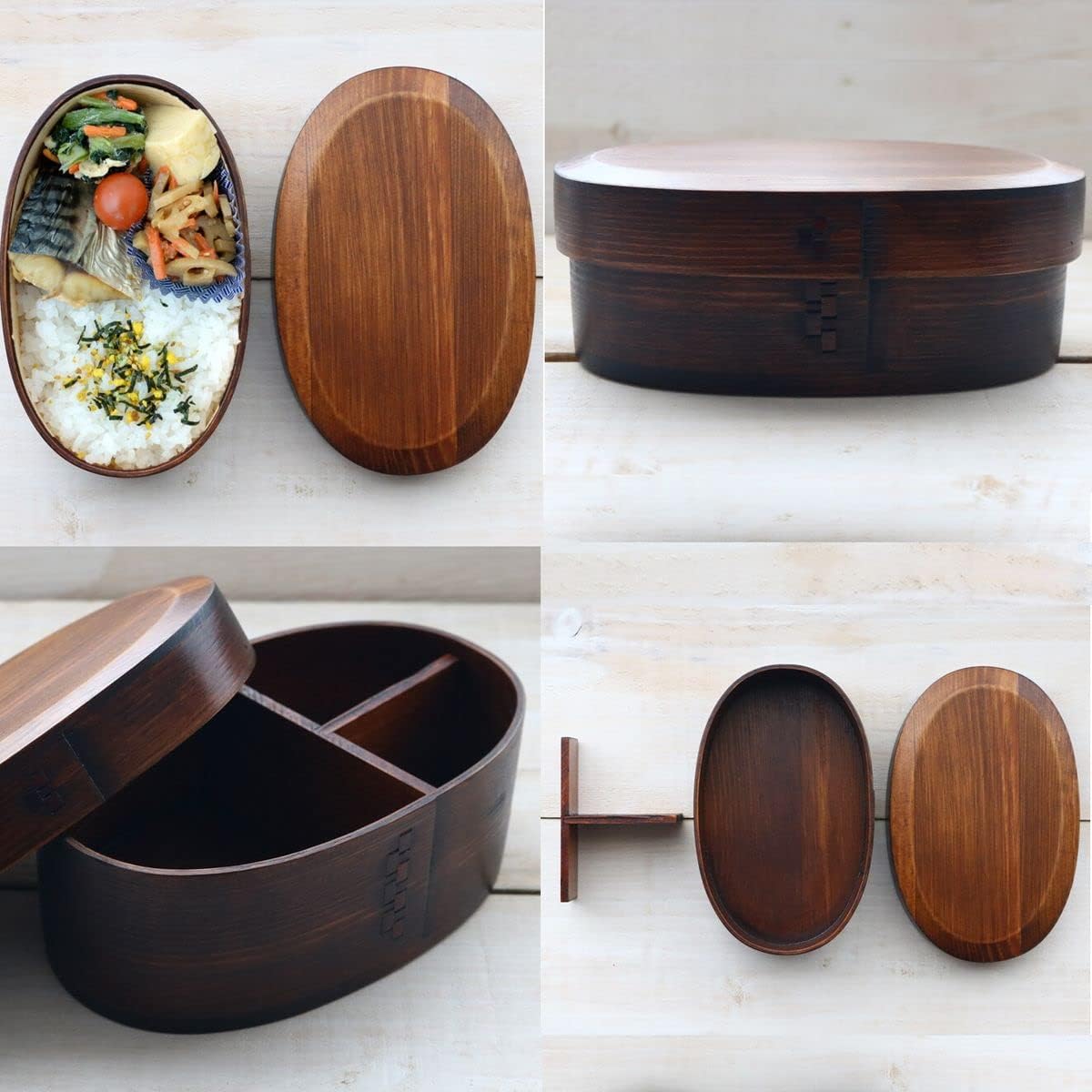 J-kitchens Magewappa Bento Box, 6.7 x 4.3 x 2.6 inches (17 x 11 x 6.5 cm), 16.9 fl oz (500 ml)