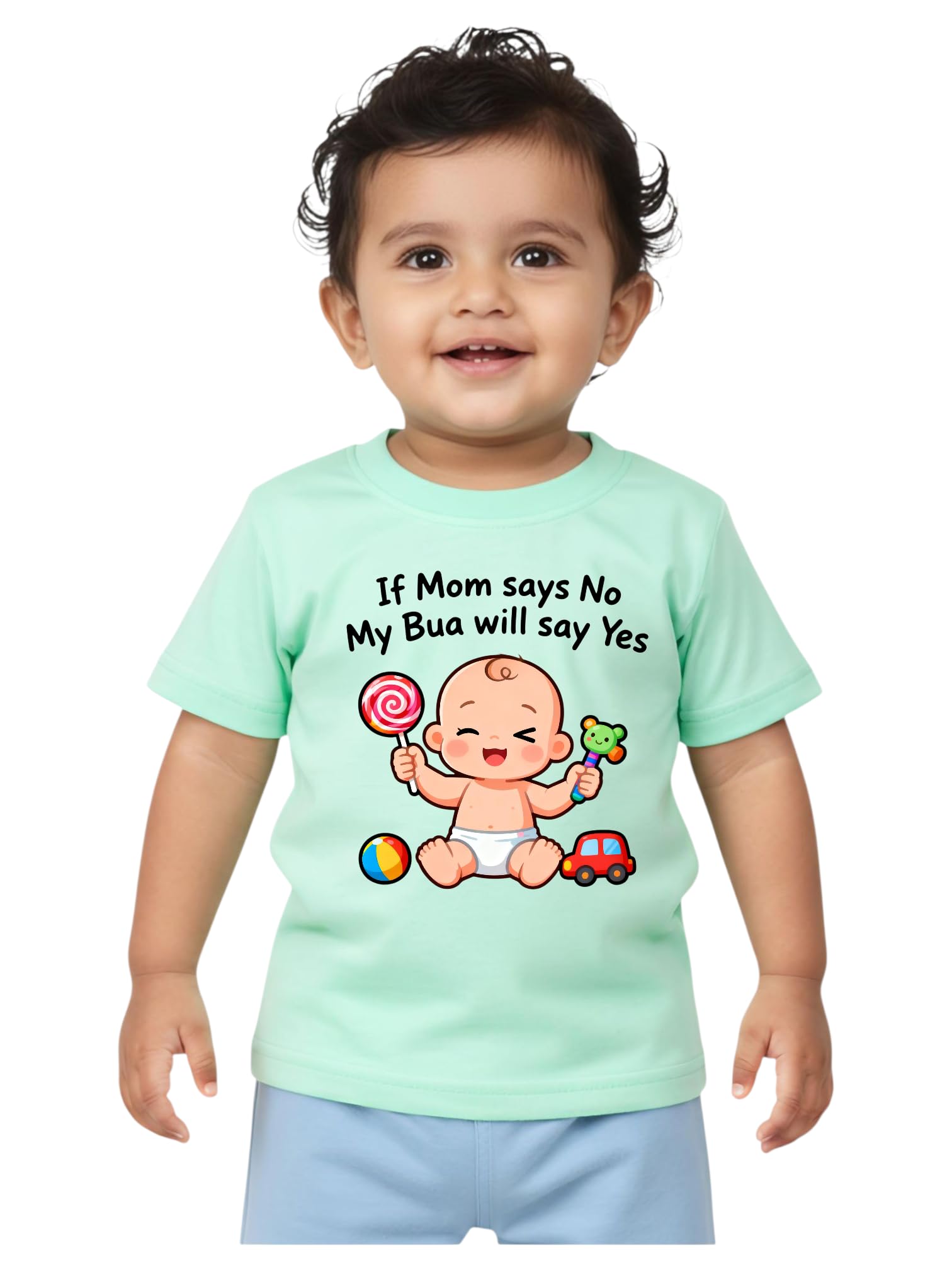 Family Special Bua Ki Jaan T-Shirt for Baby Boys Girls & Kids | I Love My Bua T-Shirt for Kid | Bua Baby Clothes-picture-12
