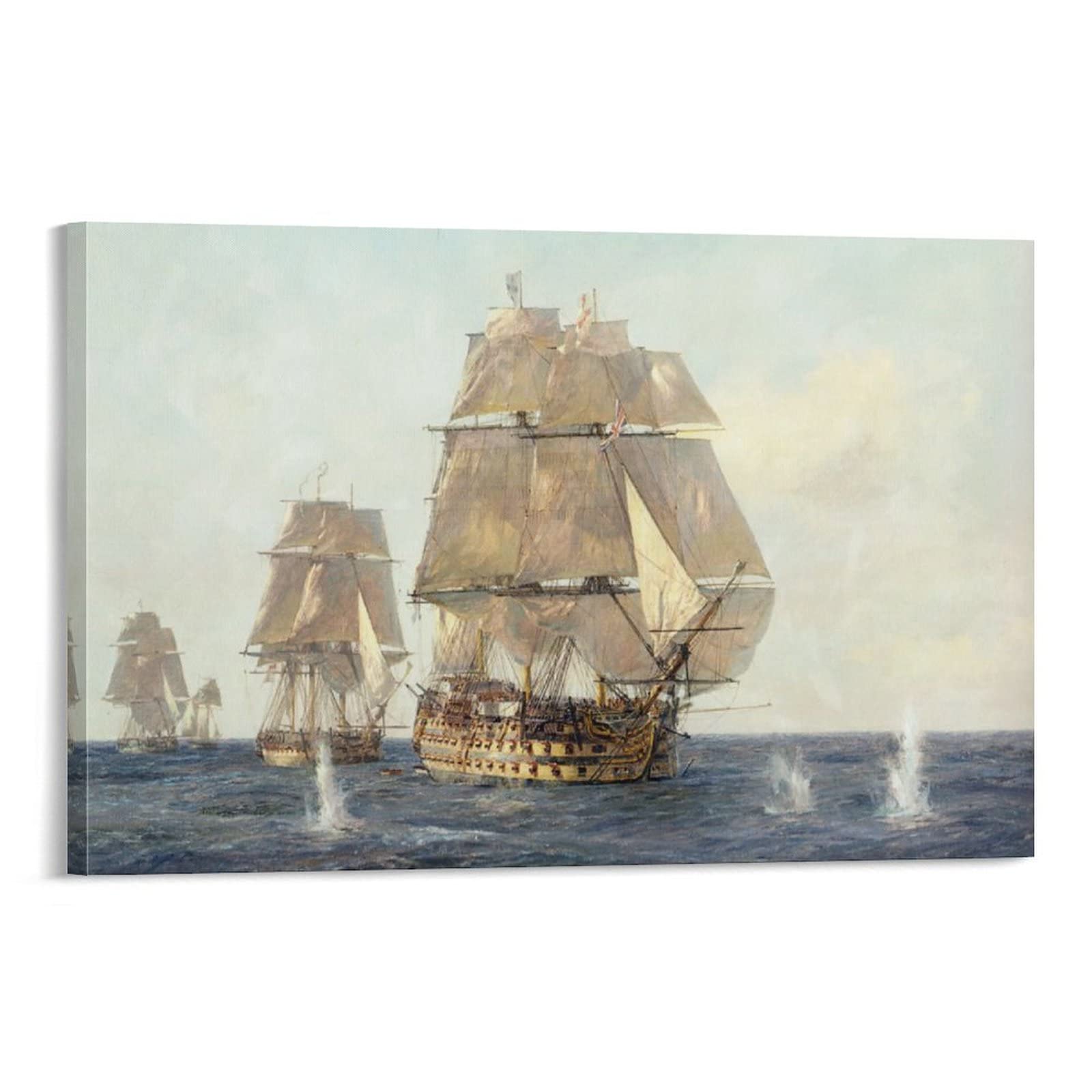 XIANNAXIANNA Geoff Hunt The Marine Art of Geoff Hunt Modern Art Poster (4) Painting On Canvas Wall Art Poster Scroll Picture Print Living Room Walls Decor Home Posters 16x24inch(40x60cm)