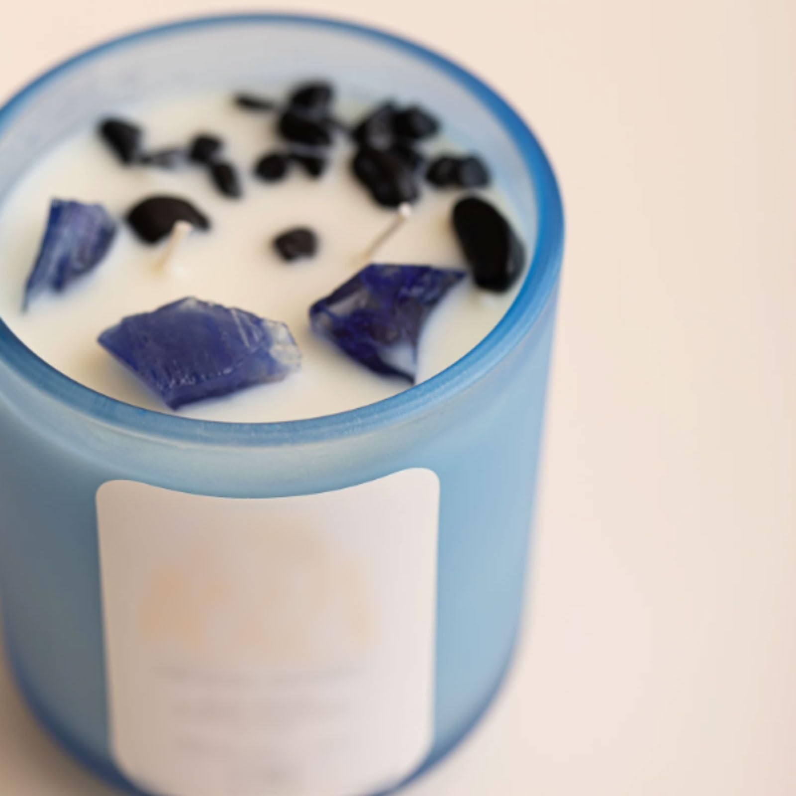 Duftkerze, Glaskerze mit 2 Dochten, Meersalz, Aromatherapie, wiederverwendbares Glas, Sojawachs, ätherische Öle