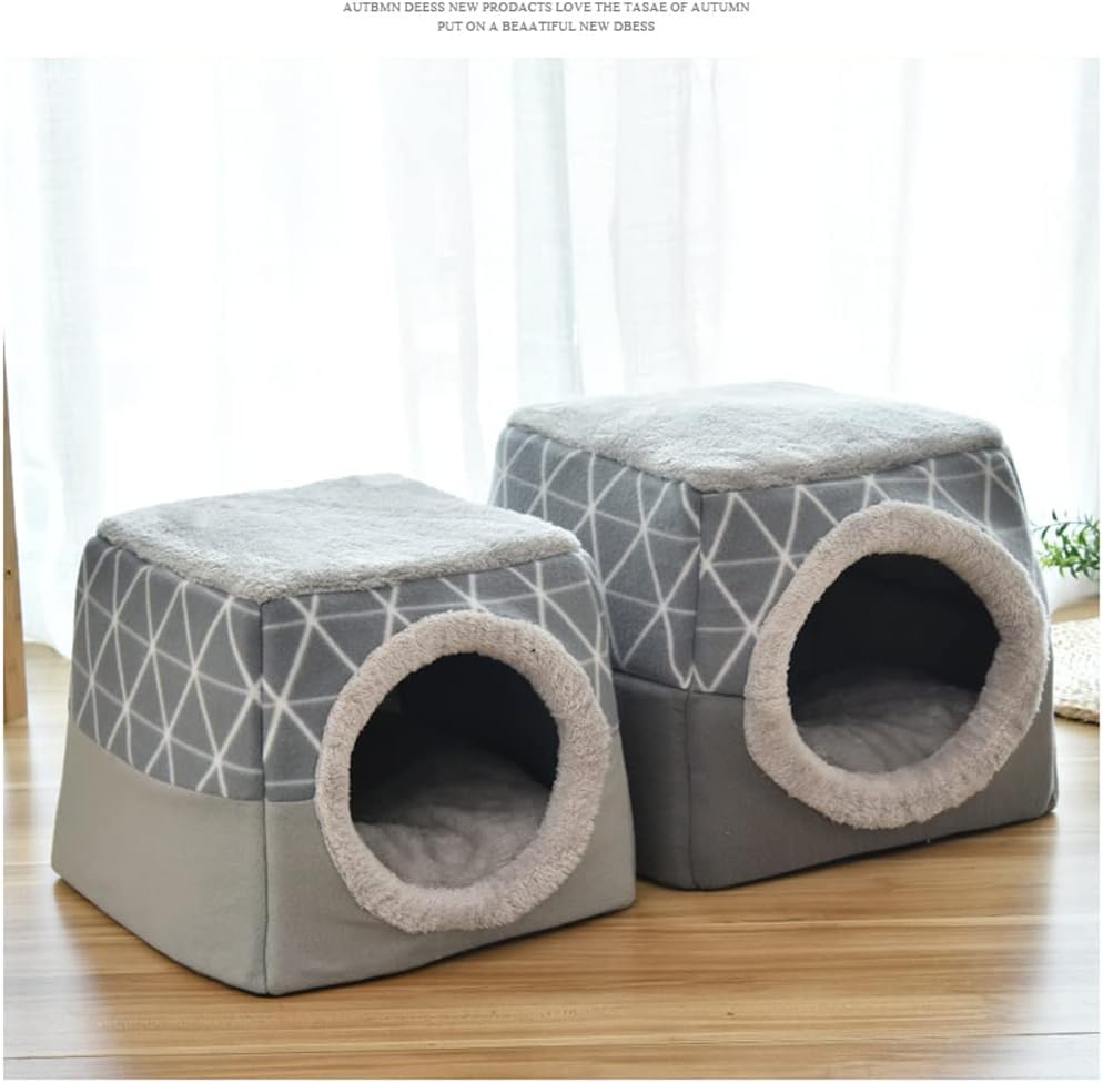 Super Soft Pet Bed Kennel Dog Round Cat Winter Warm Sleeping Bag Long Plush Large Puppy Cushion Mat Portable Cat Supplies Cat Nest Sofa