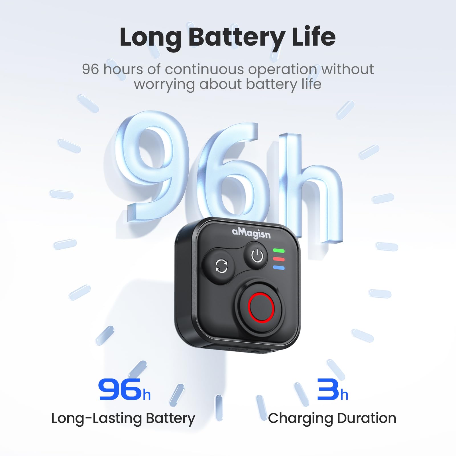 Treeboy Bluetooth Remote Control for Insta360 X5 X4 X3 X2/Ace Pro2/Ace Pro/Ace/GO 3S/GO 3/ONE RS/ONE R,ONE RS 1,for GoPro Hero 13/12/11/10/9/8/Max/Mini Cameras and iOS Android Phones