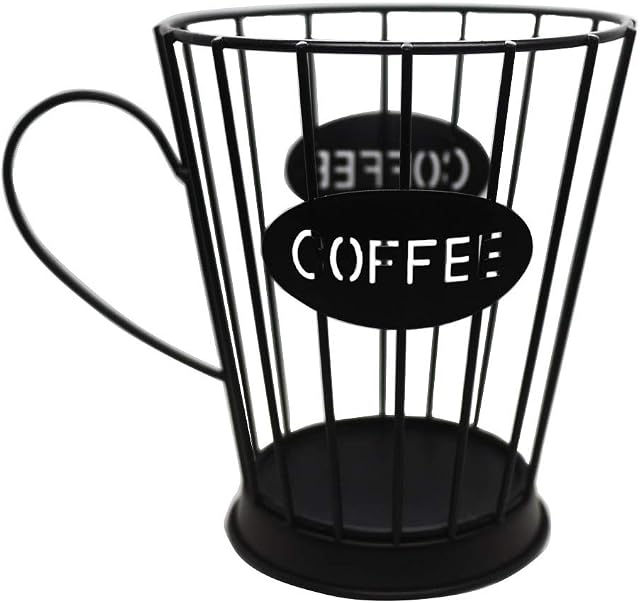 KiaoTime Coffee Pods Holder Storage Basket Espresso Coffee Pods Keeper Kitchen Counter Storage Holders for Capsules