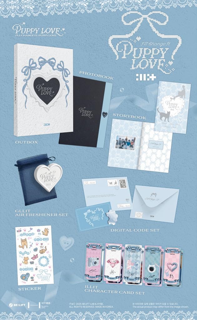 Livre photo officiel WEVERSE POB ILLIT I'LL CHANGE IT Puppy Love