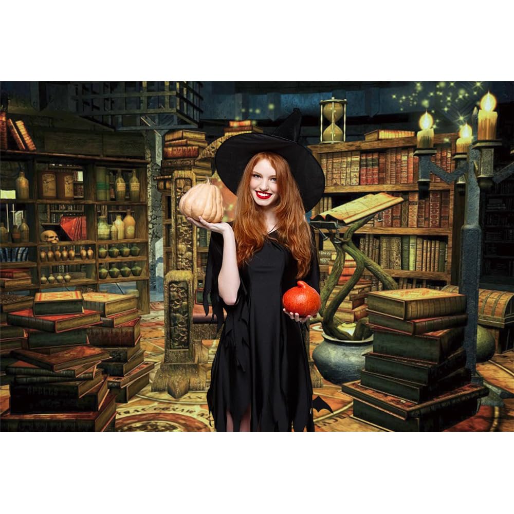 Amazon | Renaiss 7x5フィート 魔法使い魔女 ハロウィン背景 Amazon | Renaiss 7x5フィート 魔法使い魔女 ハロウィン背景