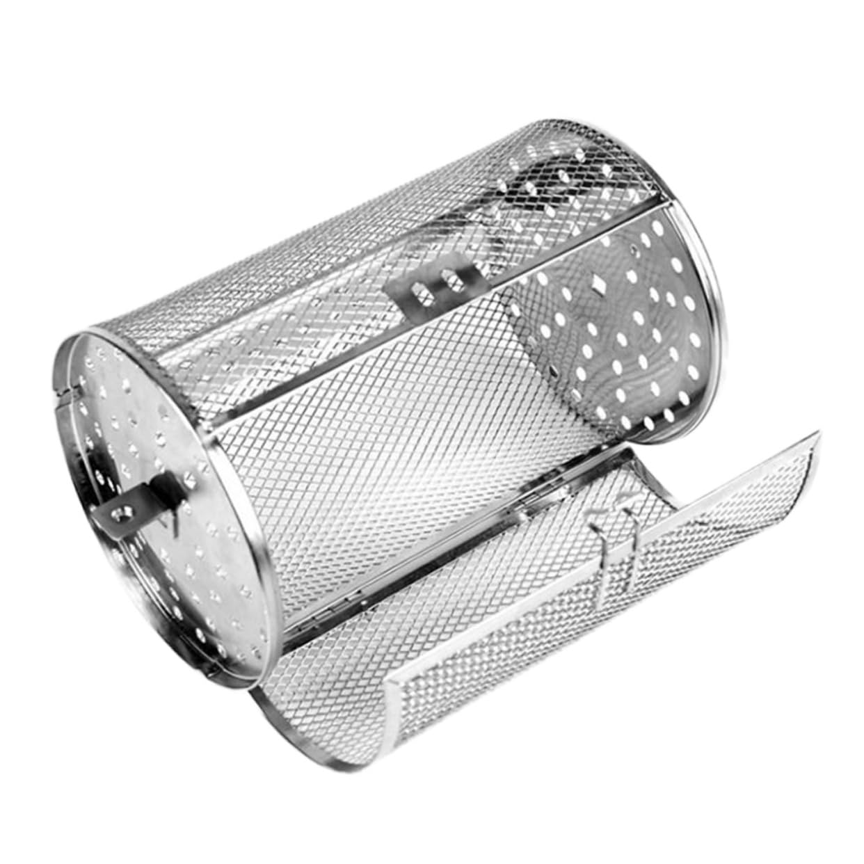 Toddmomy Unique Oven Rack Stainless Steel Grilling Cage Grill Basket for Outdoor Grill Rotating Baking Cage Even Heating Great for Picnics