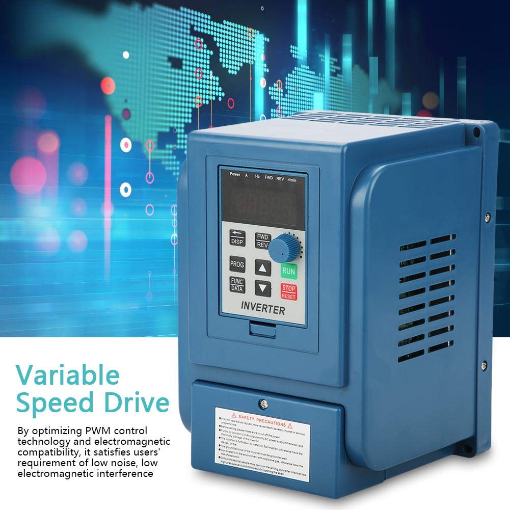 Variateur de fréquence triphasé 380VAC 3A Régulateur de vitesse 0,75kW pour contrôleur VFD de moteur triphasé 0,75kW