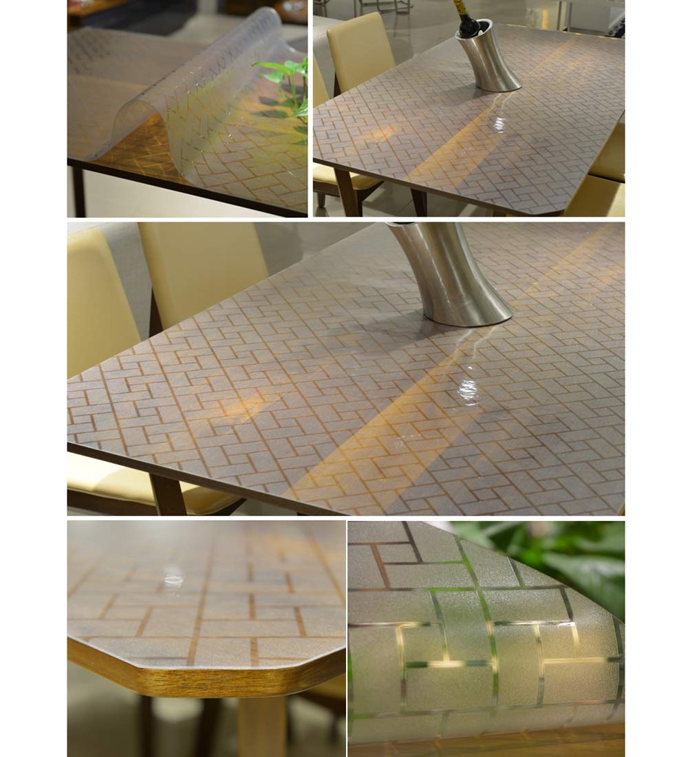 Amazon Co Jp 0r7r サーマルパッド Pvcテーブルマット 柔らかいガラス 壁紙 防水 やけど防止 透明 ヨーロピアンスタイル クリスタルプレート Color B Size 70x1cm 文房具 オフィス用品