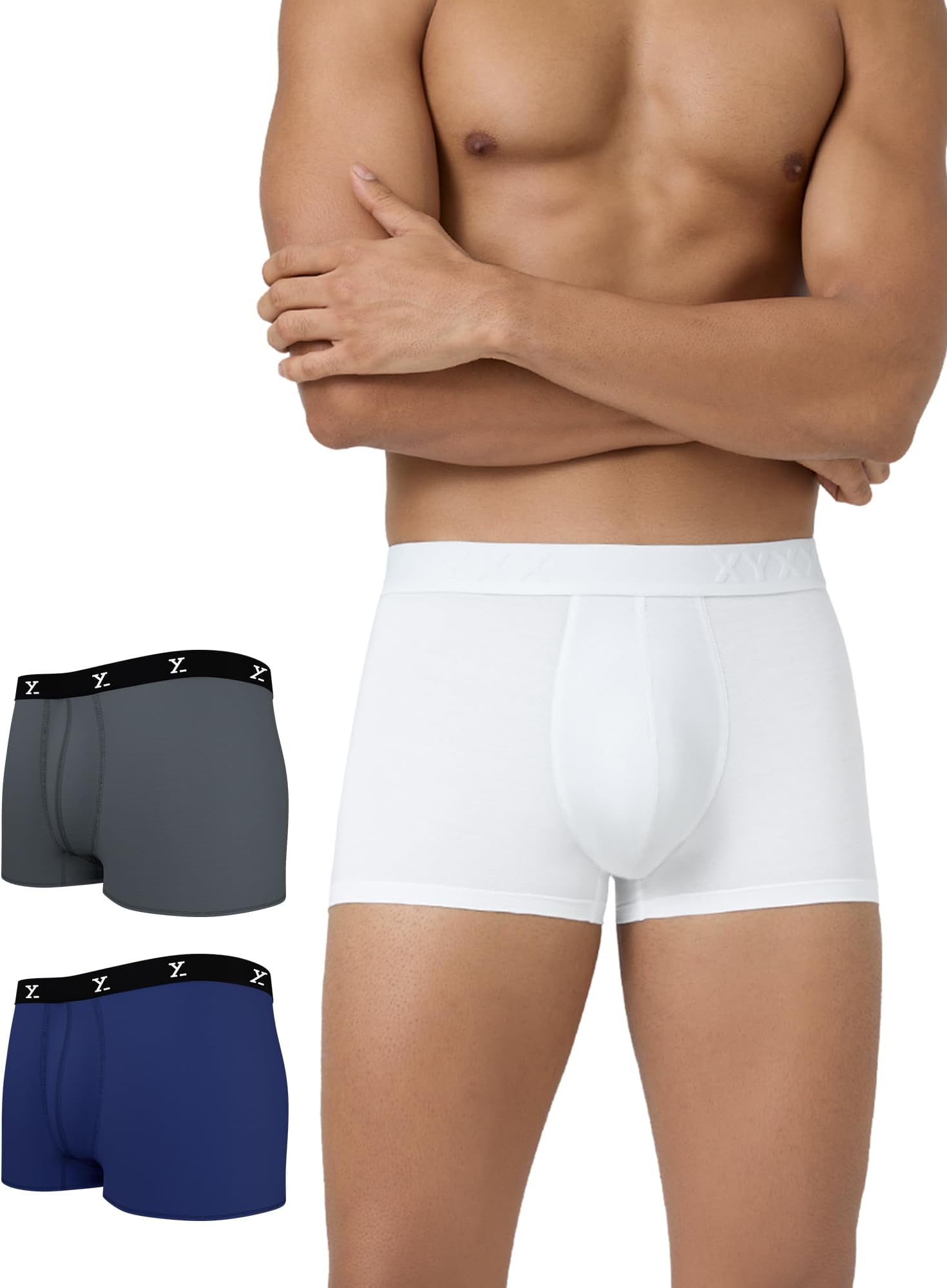 - Men's CloudSoft Micro Modal Trunks| Snug Fit, 4-Way Stretch, Anti-Roll & No-Marks Waistband Underwear for Men Combo (Pack of 3)