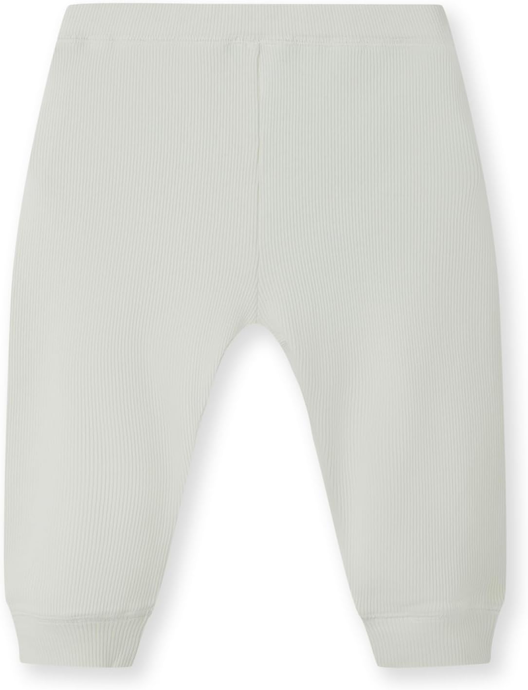 Natural Plant Dyed Ribbed Baby Girl Leggings with Adjustable Waist - Soft and Stretchy Fabric in netural Colors