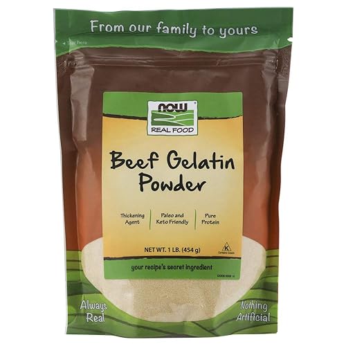 Gelatina de carne de vacuno en polvo (1 libra), de Now Foods, 733739065094, 1, 1