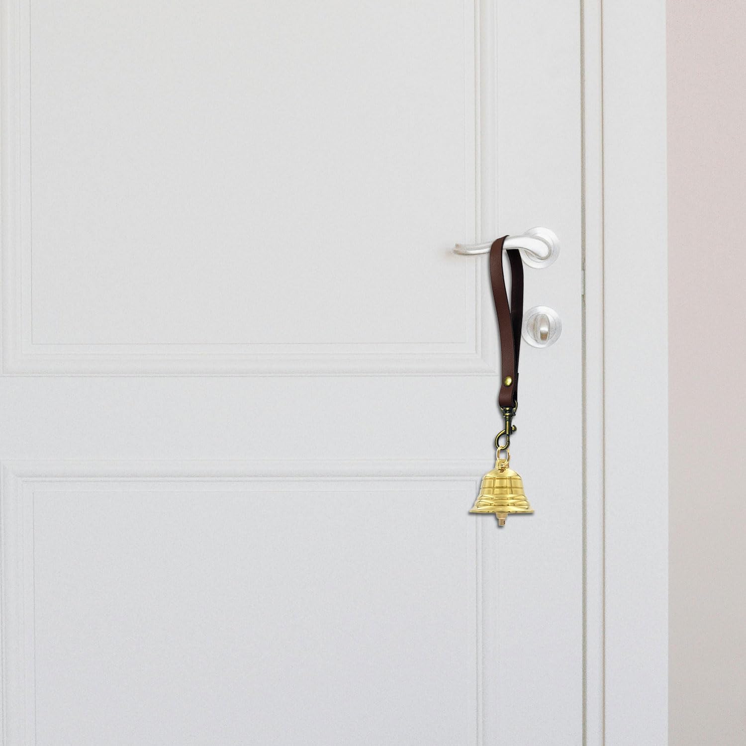 Brass Hanging Bell for Door Knob, Christmas Hanging Gold Bells, Dog Bells to Go Outside, Vintage Home Decor Door Bell
