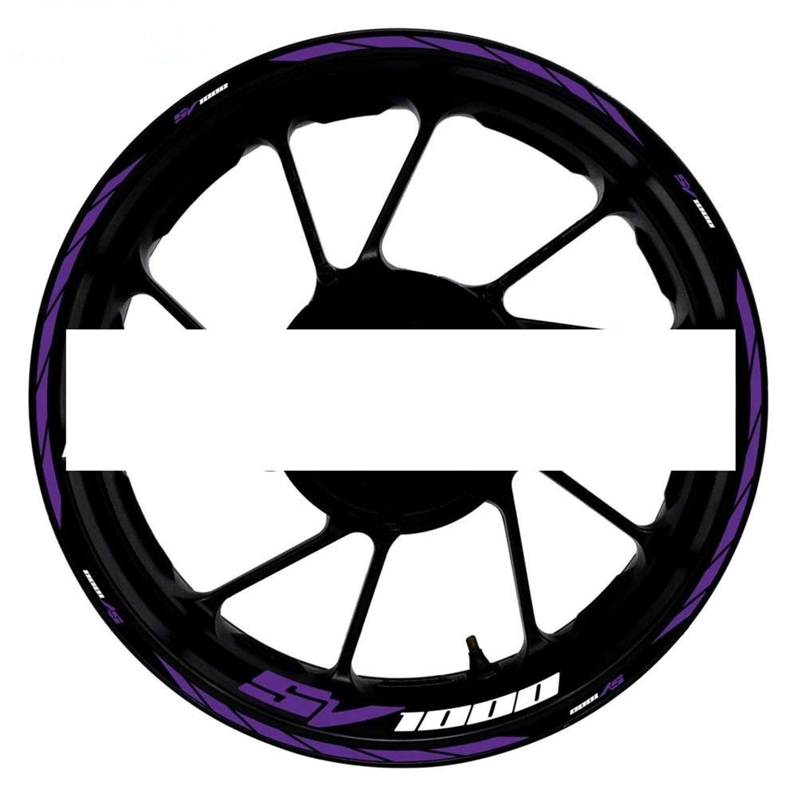 Motorcycle Accessories Reflective Rim Edge Stripes Wheel Stickers for Suzuki SV1000 SV 1000(Style 15)