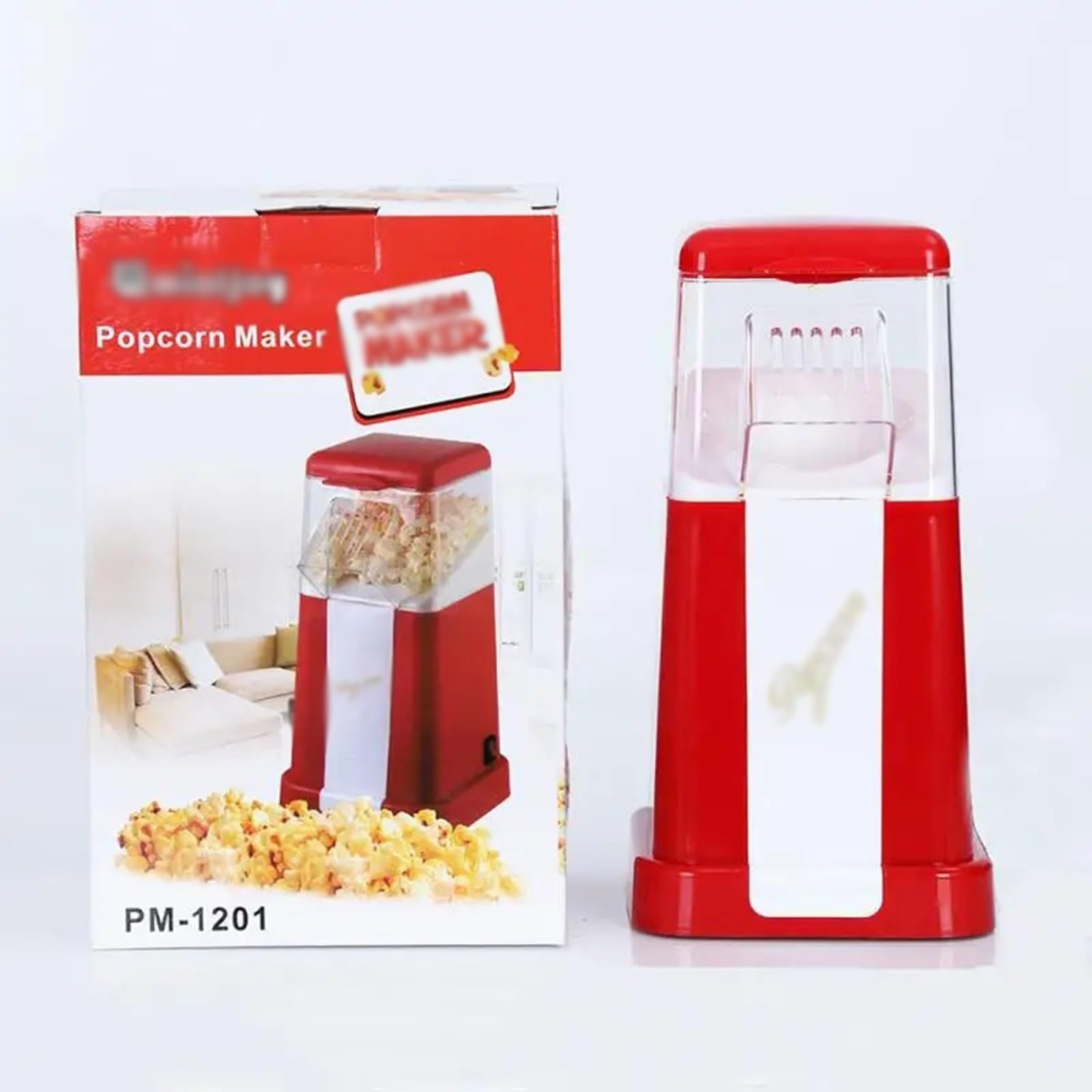 Palomitero Máquina automática de palomitas maíz for el hogar, máquina eléctrica portátil for hacer, utensilios y dispositivos cocina Máquina palomitas familiar