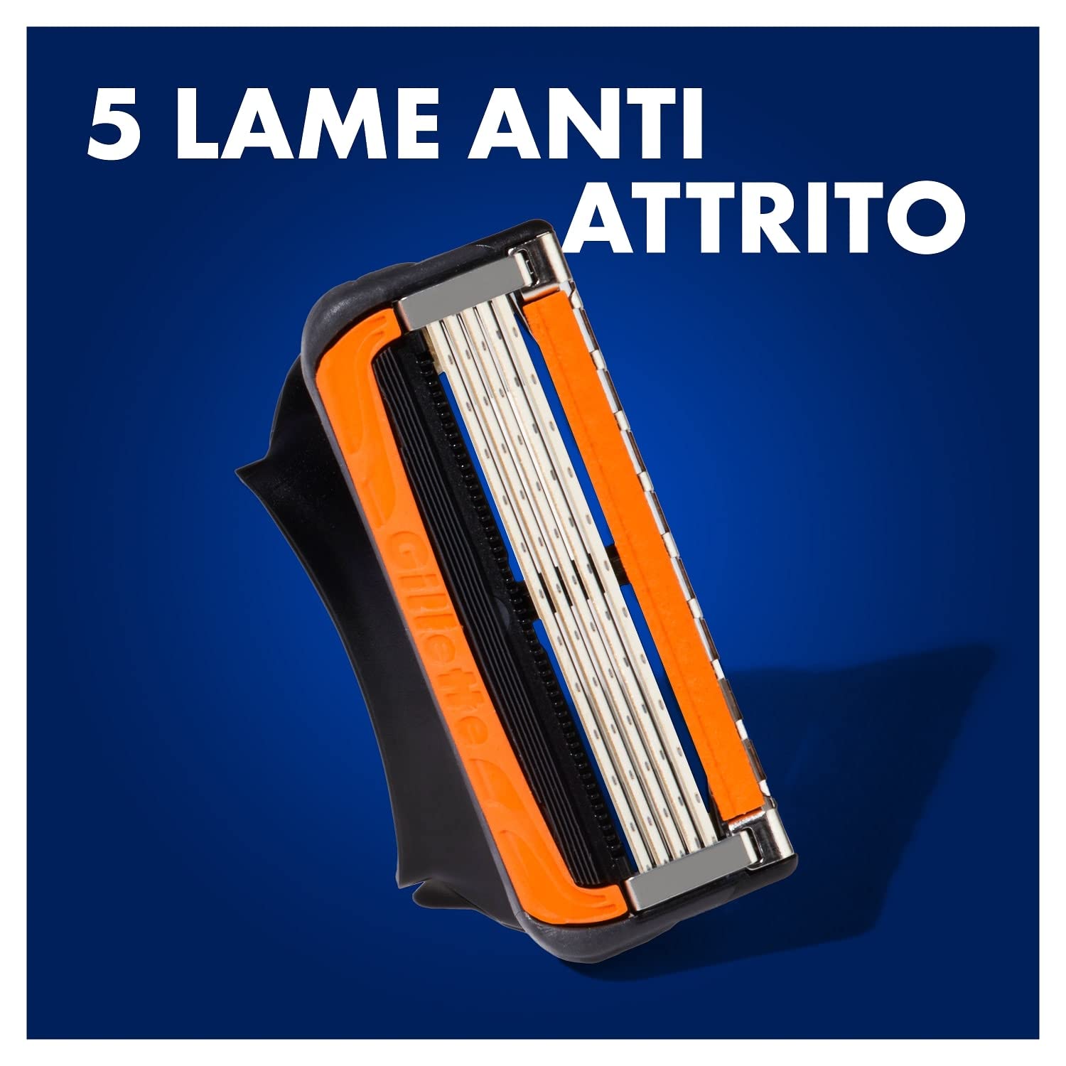 Gillette Fusion 5 Proglide Power Lamette da Barba, per Rasoio di Sicurezza, Confezione da 4 Ricambi da 5 Lame, Rifinisce le Aree più difficili