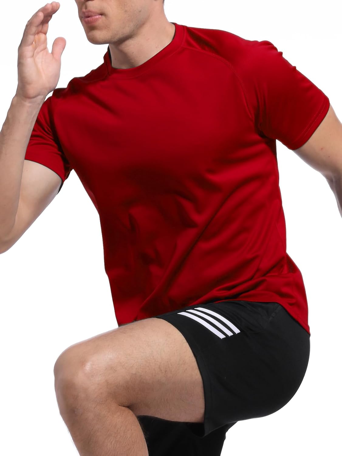 Mens Short Sleeve Quick Dry Sports Shirt Moisture Wicking Tee Shirts Athletic Workout T-Shirt