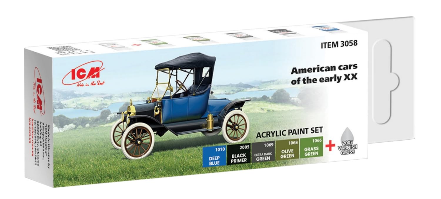 ICM Paint Set - American Cars of the early XX