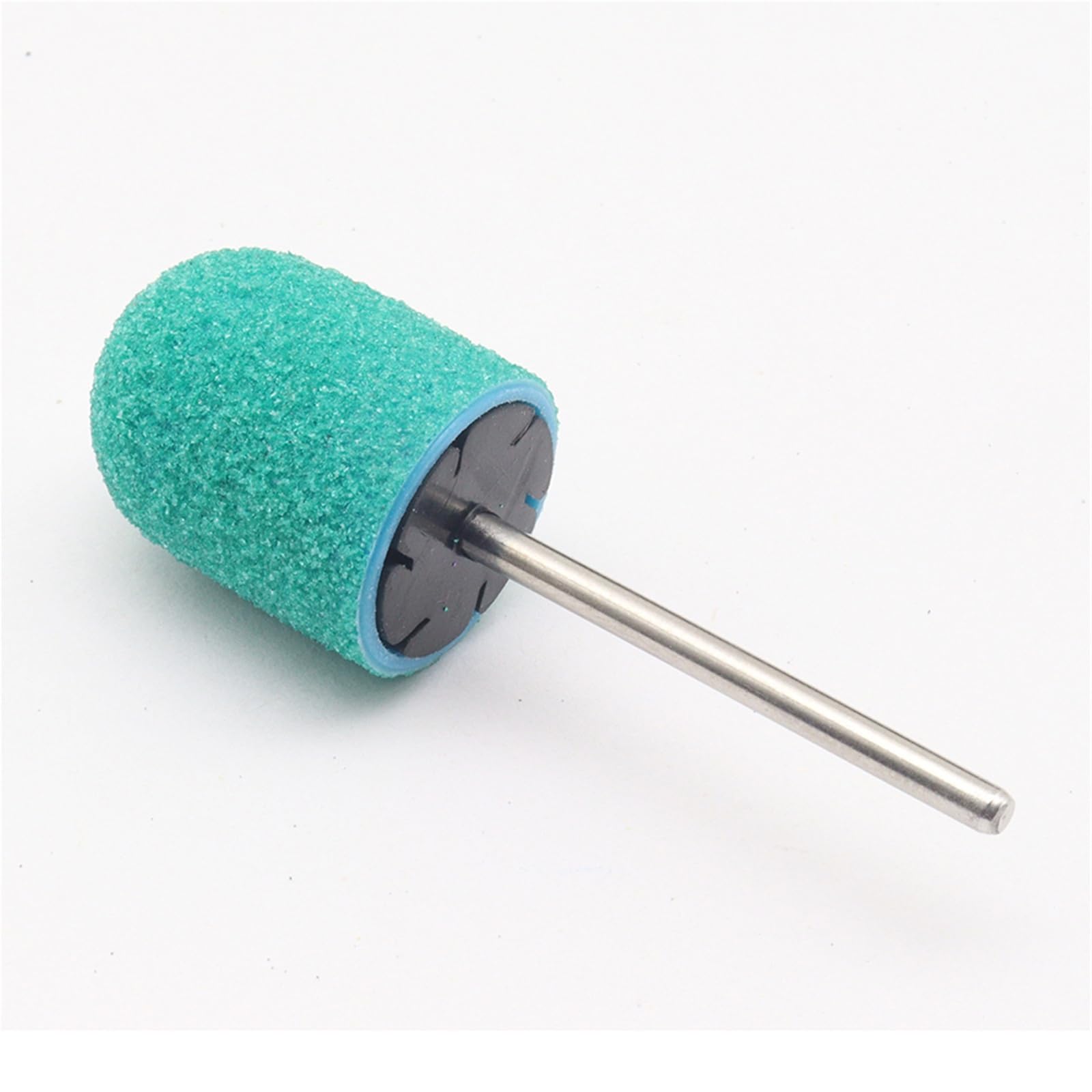 Schleifkappen Nagelfräser 10 Stück grüner schwarzer Nagel mit Bit, Nagelbohrer for Fußfeile, Hornhautentferner, Nagelpolierer(Black 120Grit)