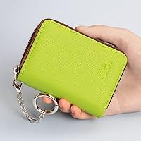 Vista 4 de FurArt Cartera con Cremallera para Mujeres, Cartera con Bloqueo RFID para Tarjetas de Crédito, Portador de Tarjetas de Presentación, Cartera Llavero