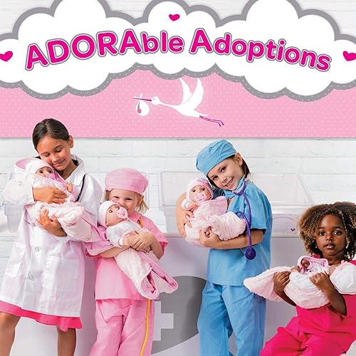 Miniatura 9 de Adora Muñeca de adopción realista, muñeca adorable de 16 pulgadas con accesorios completos de 9 piezas, incluye chupete, pulsera de hospital, pañal