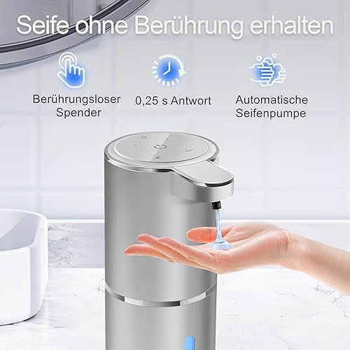 Miniatura 2 de Dispensador automático de jabón líquido para baño y cocina, champú corporal líquido, gel de ducha, dispensador de jabón sin contacto para montaje en
