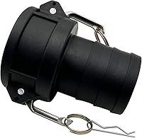 Vista 3 de 2 piezas de accesorios Camlock de plástico de polietileno C-200 de 2 pulgadas, tipo C, acoplamientos estándar de bloqueo de leva, accesorios