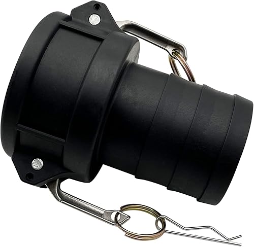 Miniatura 3 de 2 piezas de accesorios Camlock de plástico de polietileno C-200 de 2 pulgadas, tipo C, acoplamientos estándar de bloqueo de leva, accesorios de