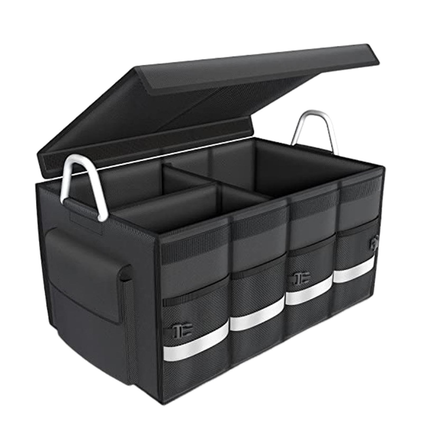 ZORQ Scatola portaoggetti per Bagagliaio | Organizer Impermeabile in Tessuto Oxford per Bagagliaio 'Auto,Accessori per l'organizzazione 'Auto per Fuoristrada, Camion, Minivan, Auto da Corsa