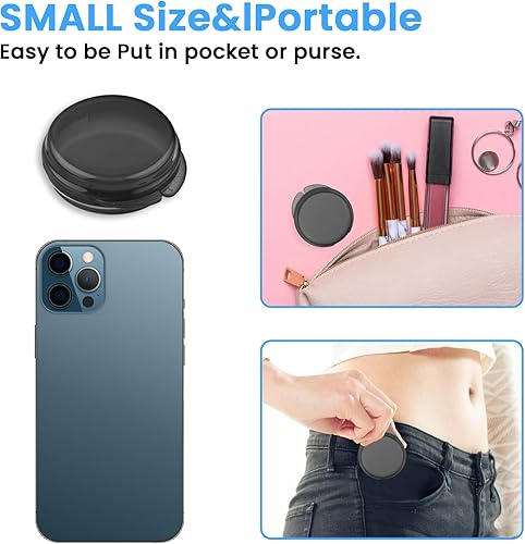 Miniatura 7 de Paquete de 5 mini pastilleros, caja organizadora de píldoras, portátil, soporte para vitaminas, contenedor de píldoras de viaje para bolsa