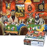 BunMo 1000 Piece Puzzle for Adults - Fun Hunting Gifts for Dad - Our 1000 Piece Puzzles Have Unique