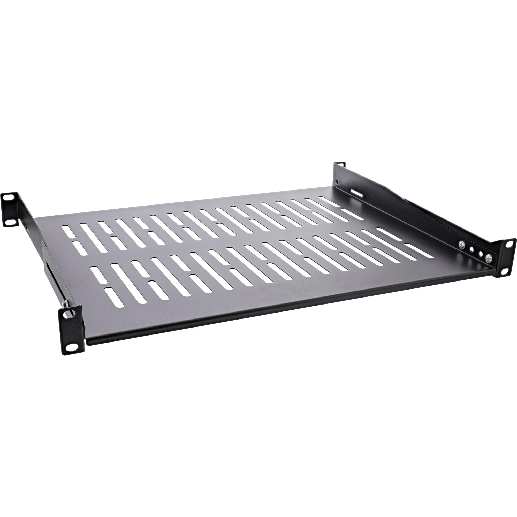 InLine 19114C Tablette 19", 350 mm, 50 kg, 1U, RAL 9005 Noir, 19114C