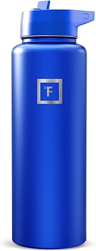 Miniatura 17 de IRON °FLASK Frasco de hidratación para acampar y senderismo con boquilla, botella de agua deportiva de acero inoxidable aislada de boca ancha, Aurora