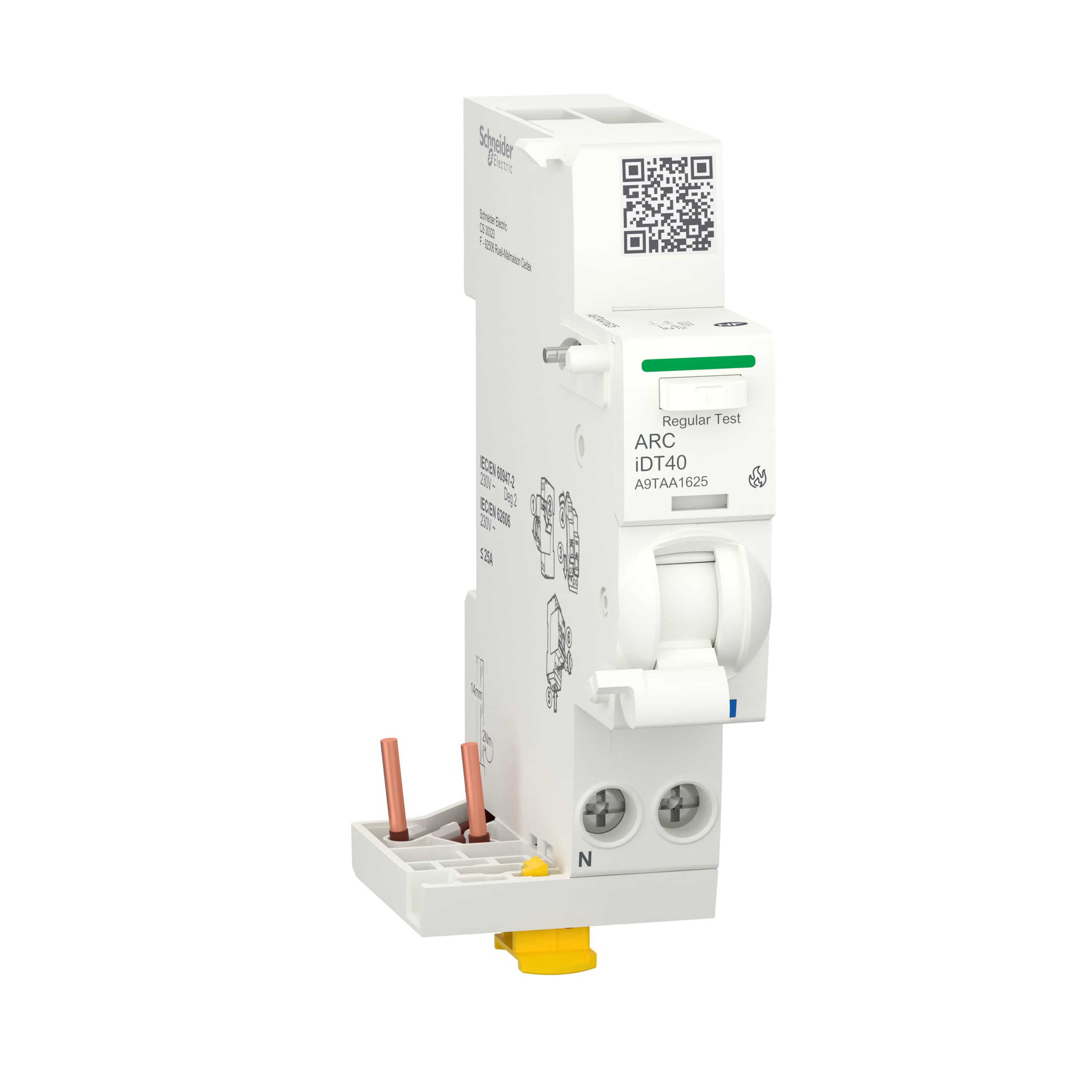 Schneider Electric Acti9 Active iDT40 moduł detektor łuku 1PN 25A A9TAA1625