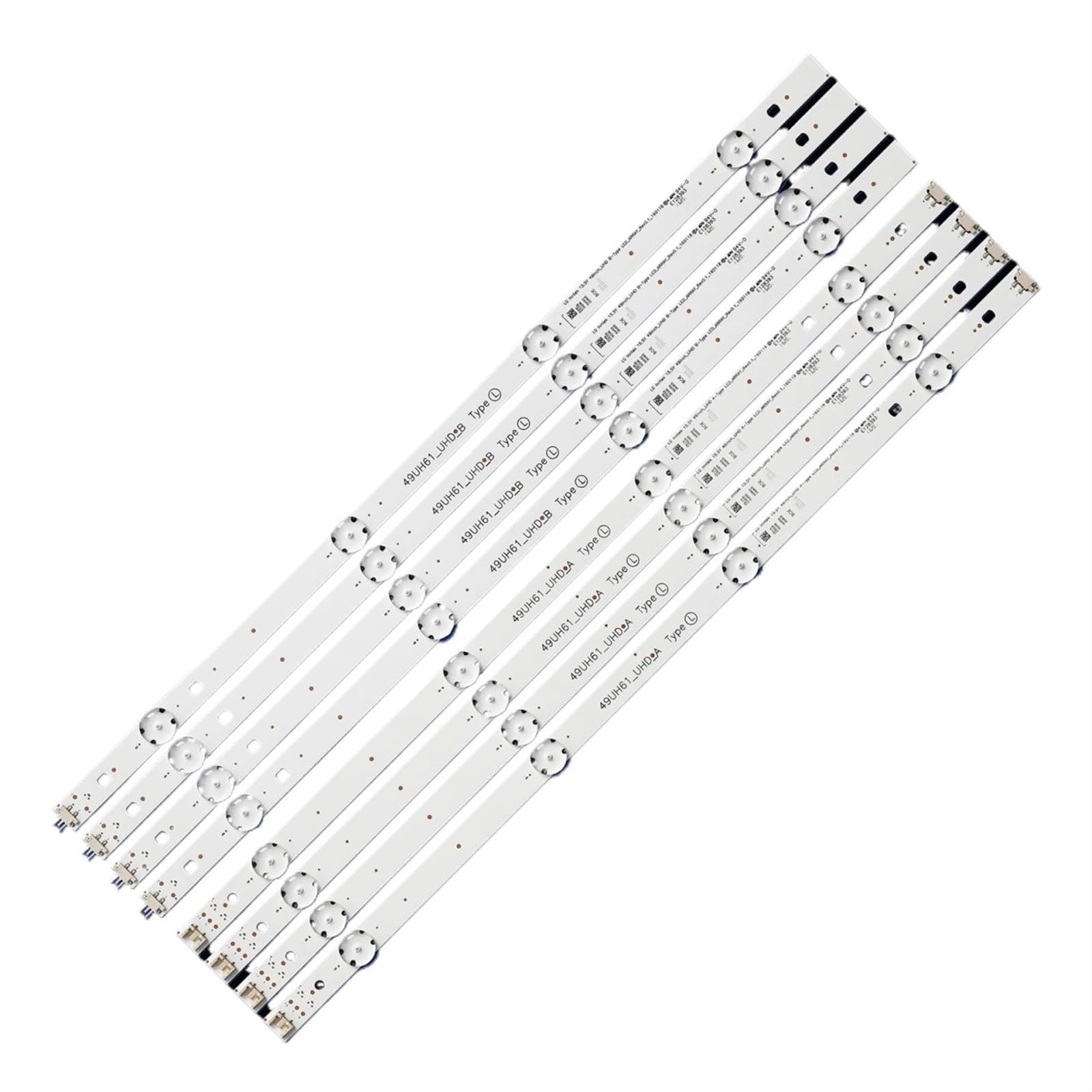 Striscia di retroilluminazione a LED adatta Fit For LG 49UH610V 49UH603V 49UH6100 49UH620V 49LH590V 49UH610A 49UH6030 49UF6407 49LF5100 49LH5100