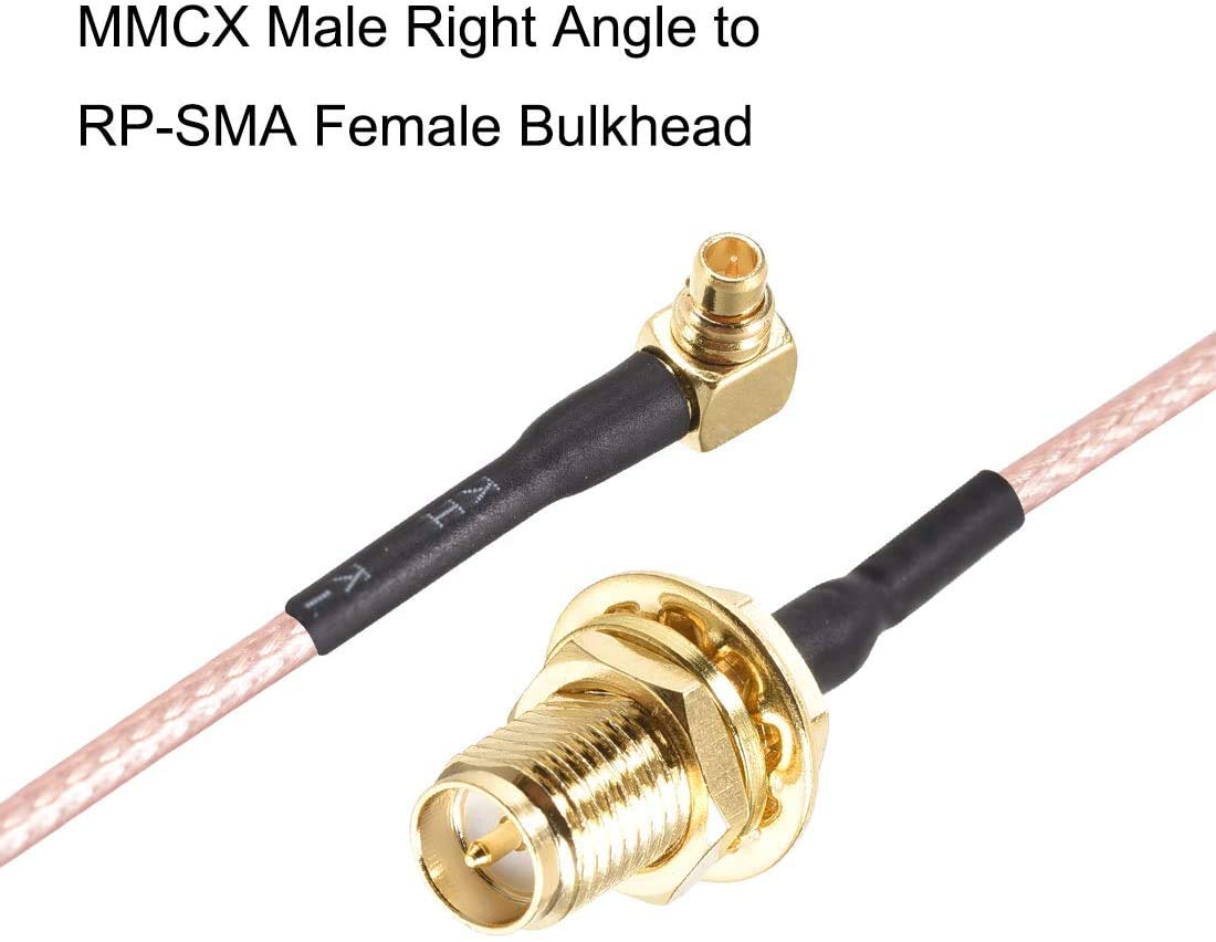 RP SMA Maschio RA A MMCX Maschio Angolo Retto RF Cavo A Spirale - Foto 14