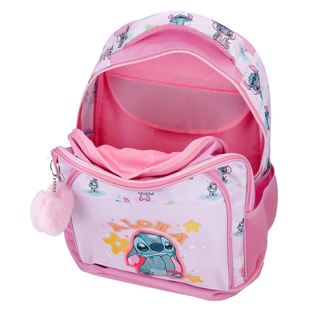 Joumma Disney Stitch You & Me Mochila Compact 2 Ruedas Malva 32x45x21 cm Poliéster - 4
