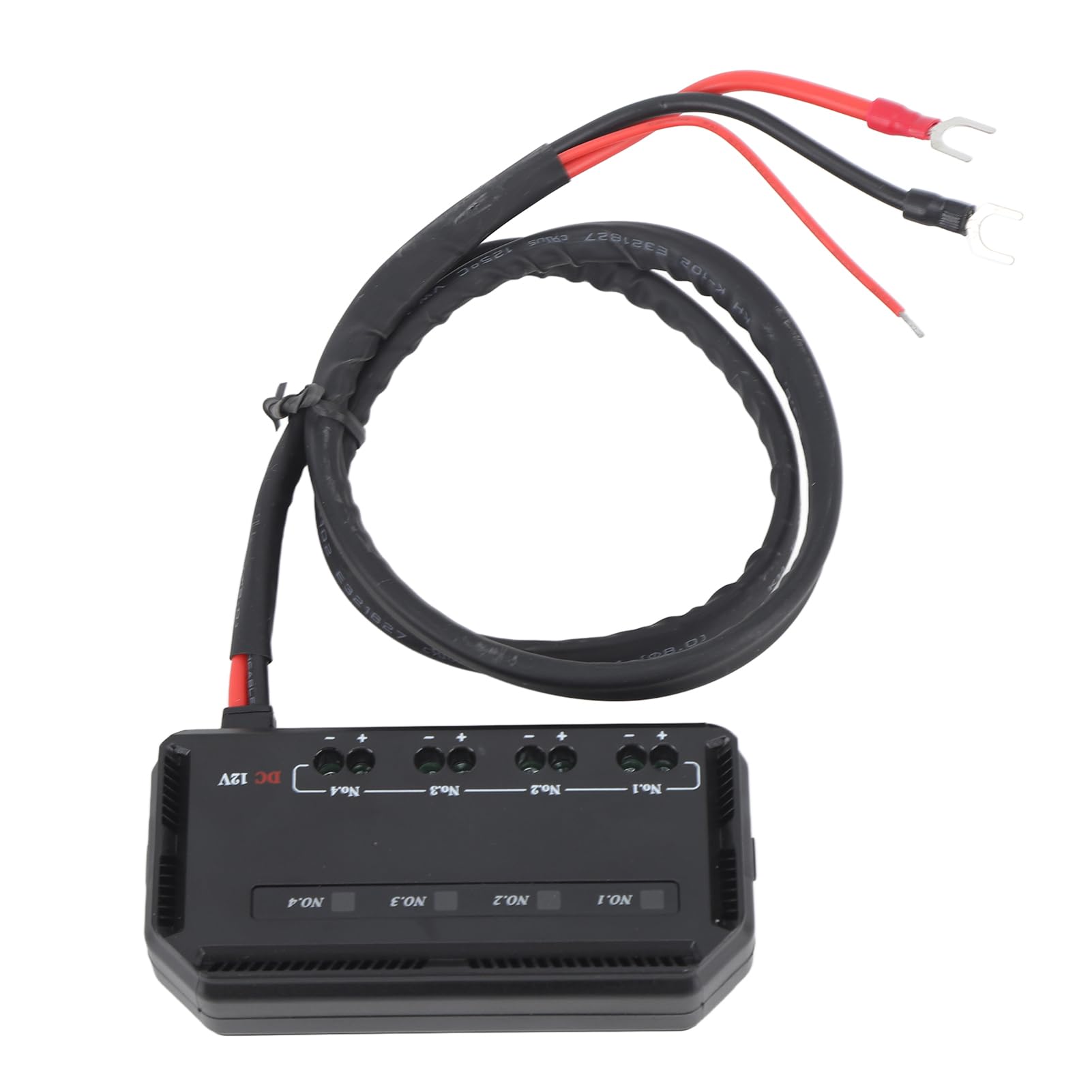 Skrzynka bezpiecznikowa z wyświetlaczem LED, 12 V, 4-krotna puszka bezpiecznikowa, uniwersalna, uchwyt bezpiecznikowy z przekaźnikiem do samochodu, motocykla, ciężarówki, kampera, morskiej