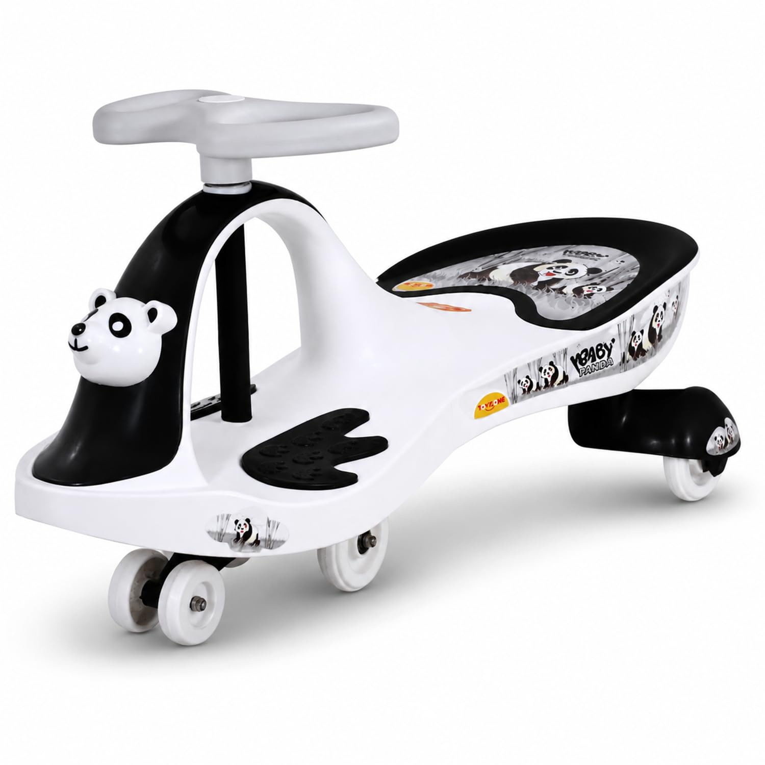 Toyzone Baby Panda Kids Magic Car/Swing Car Ride On -Multicolour