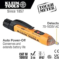 Vista 3 de Klein Tools 69149P Kit de prueba eléctrica con multímetro digital, probador de voltaje sin contacto y probador de toma de corriente, cables