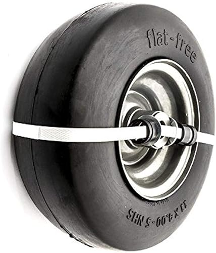 Arnold Neumático universal de repuesto de 11 x 4 pulgadas para cortacéspedes de giro cero, color negro