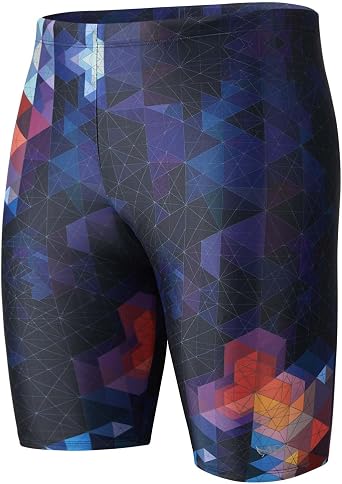 Angel season Swim Jammers for Men Athletic Compression Training Swimsuit Quick Dry Durable Chlorine Resistant Swim Shorts