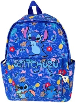 trettitre Backpack Stitch Cute Anime Student Schoolbag Cartoon Casual Travel Bag for Boys and Girls School Season Backpack 2