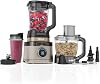 Ninja 3-in-1 Detect Power Blender Processor Pro, Powerful 1200W Blender, Food Processor Bowl, Dough Blade, 2x Single Serve Cups, Jug, Make Pizza Dough, Blend, Chop & Mix, Stone Gold, TB401UKSTGD