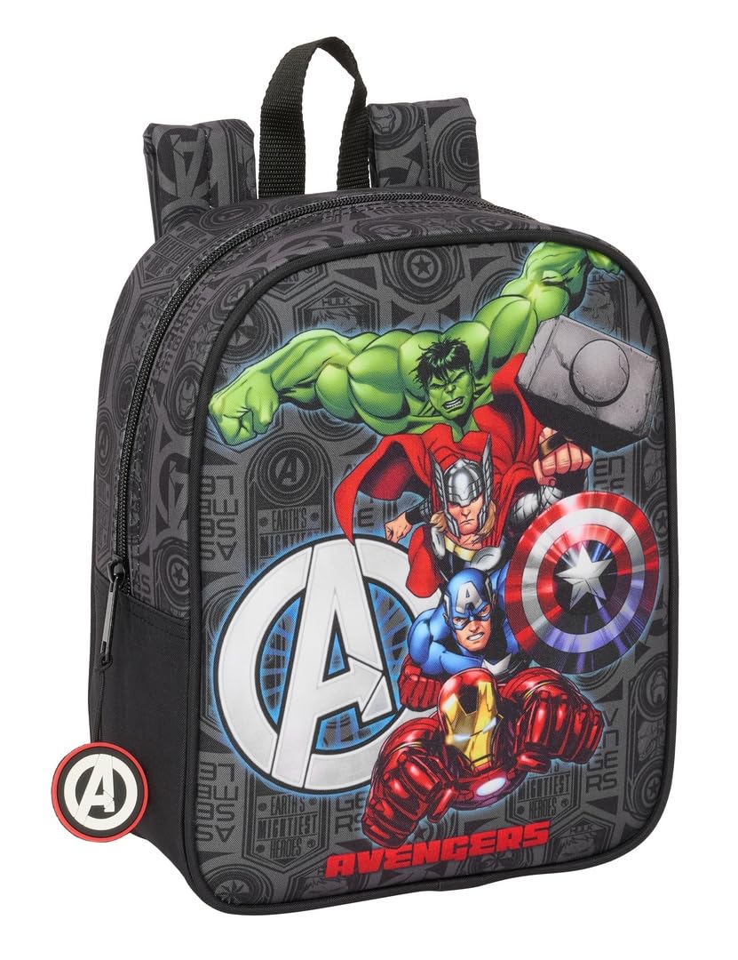 Safta AVENGERS VENDETTA – Children's Backpack, Children's Backpack, School Backpack, Adaptable to Trolley, Ideal for Nursery, Comfortable and Versatile, Quality and Resistance, 22 x 10 x 27 cm,