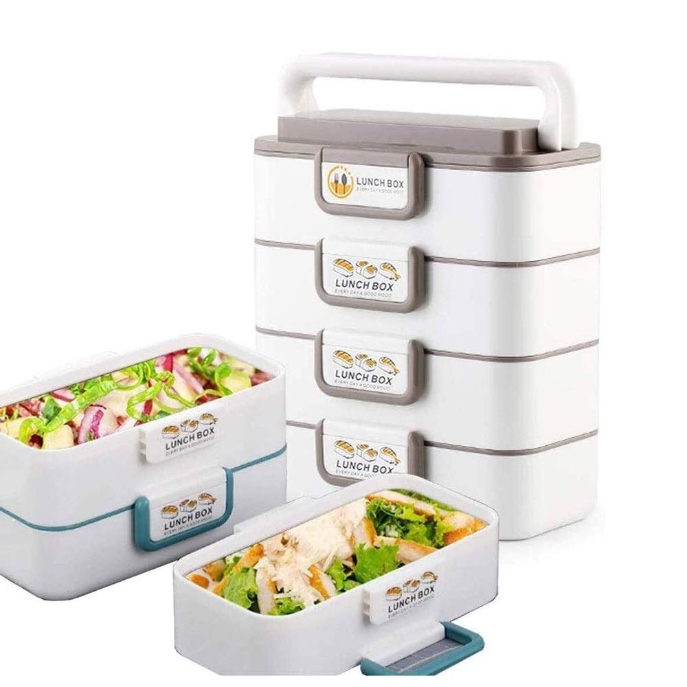 Cesta de almacenamiento para compras, tienda minorista, cesta de picnic, lonchera, caja de almuerzo apilable portátil reutilizable, contenedor de transporte de alimentos de acero inoxidableab